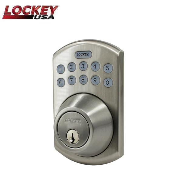 LockeyUSA W915 WiFi Smart Lock – Satin Nickel Deadbolt - Image 3